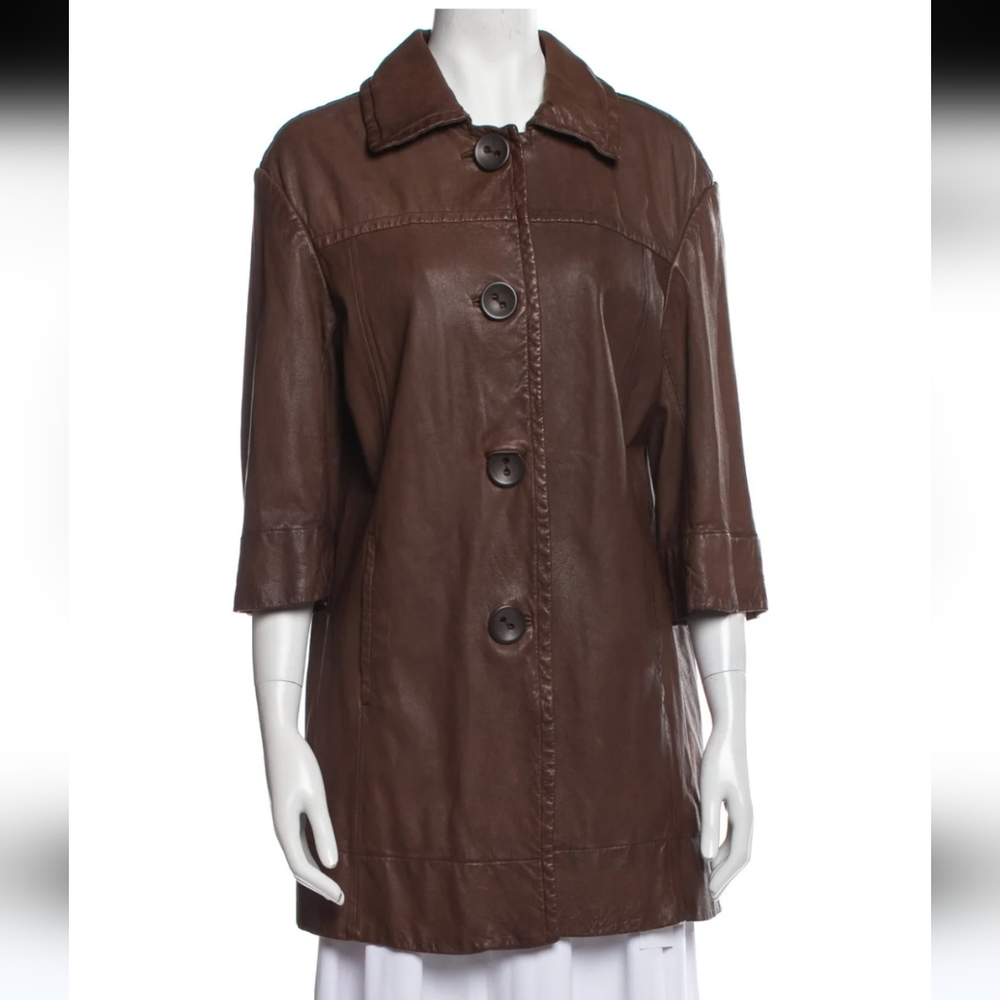 Vince Leather Coat